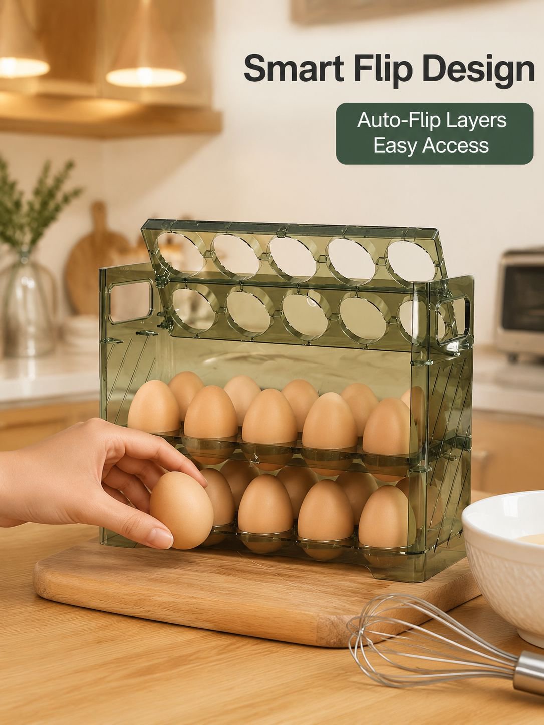 Layered Egg Tray for Fridge
