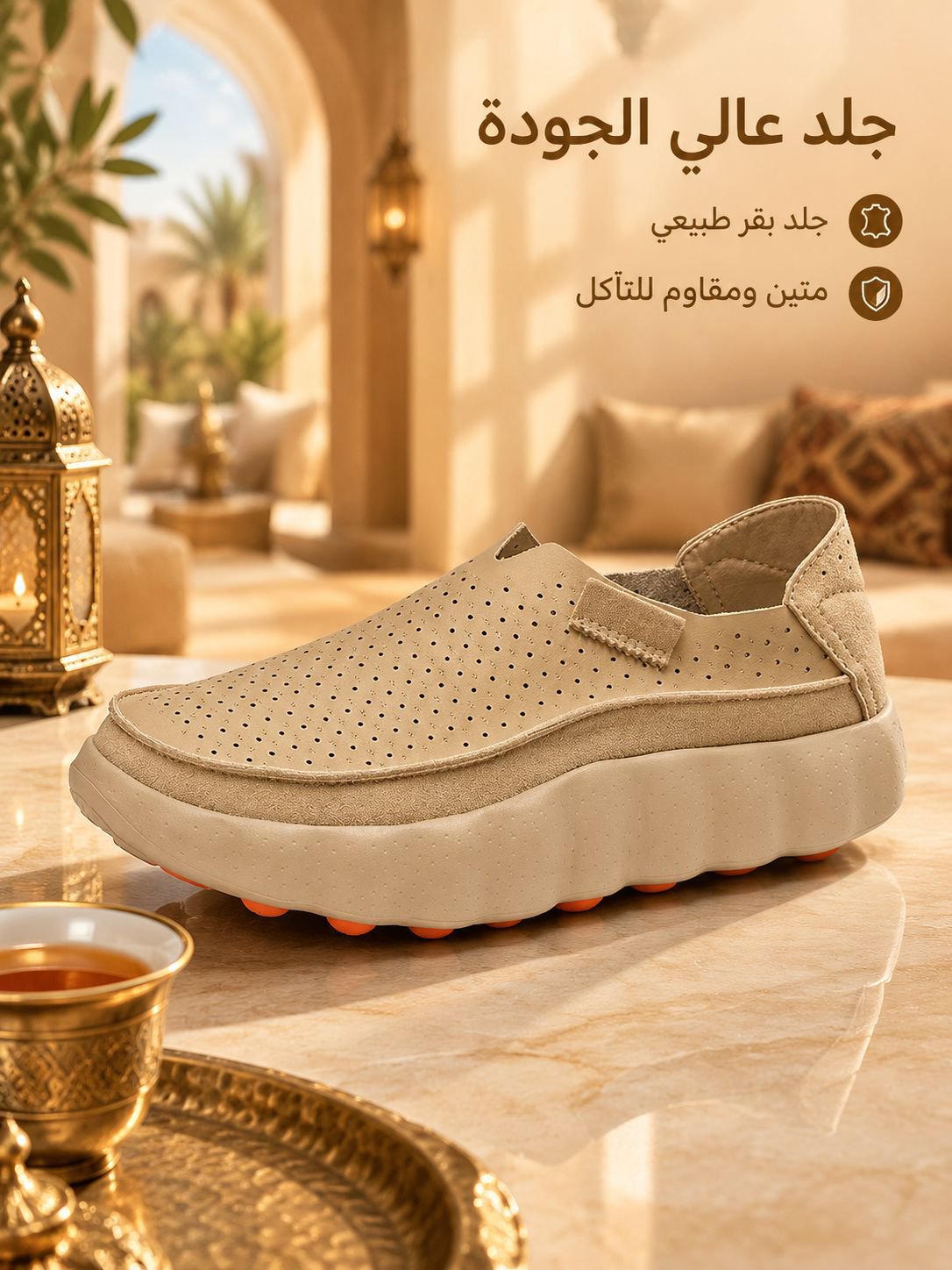（تخفيف عميق لنقاط الضغط）حذاء جلدي طبي لتقويم القدمين بتهوية فائقة وفق معايير طب العظام
