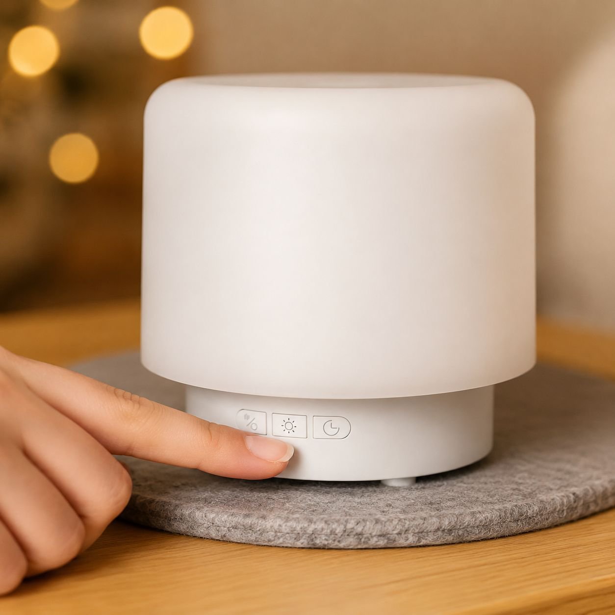 Aroma diffuser with seven color changing lights