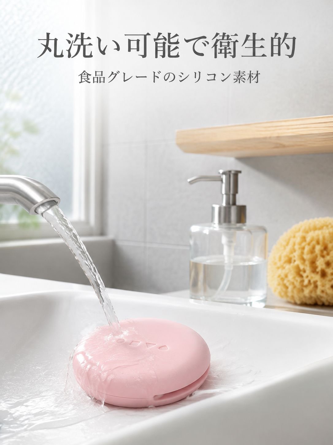 パウダーパフ収納ボックスの通気穴ディテール