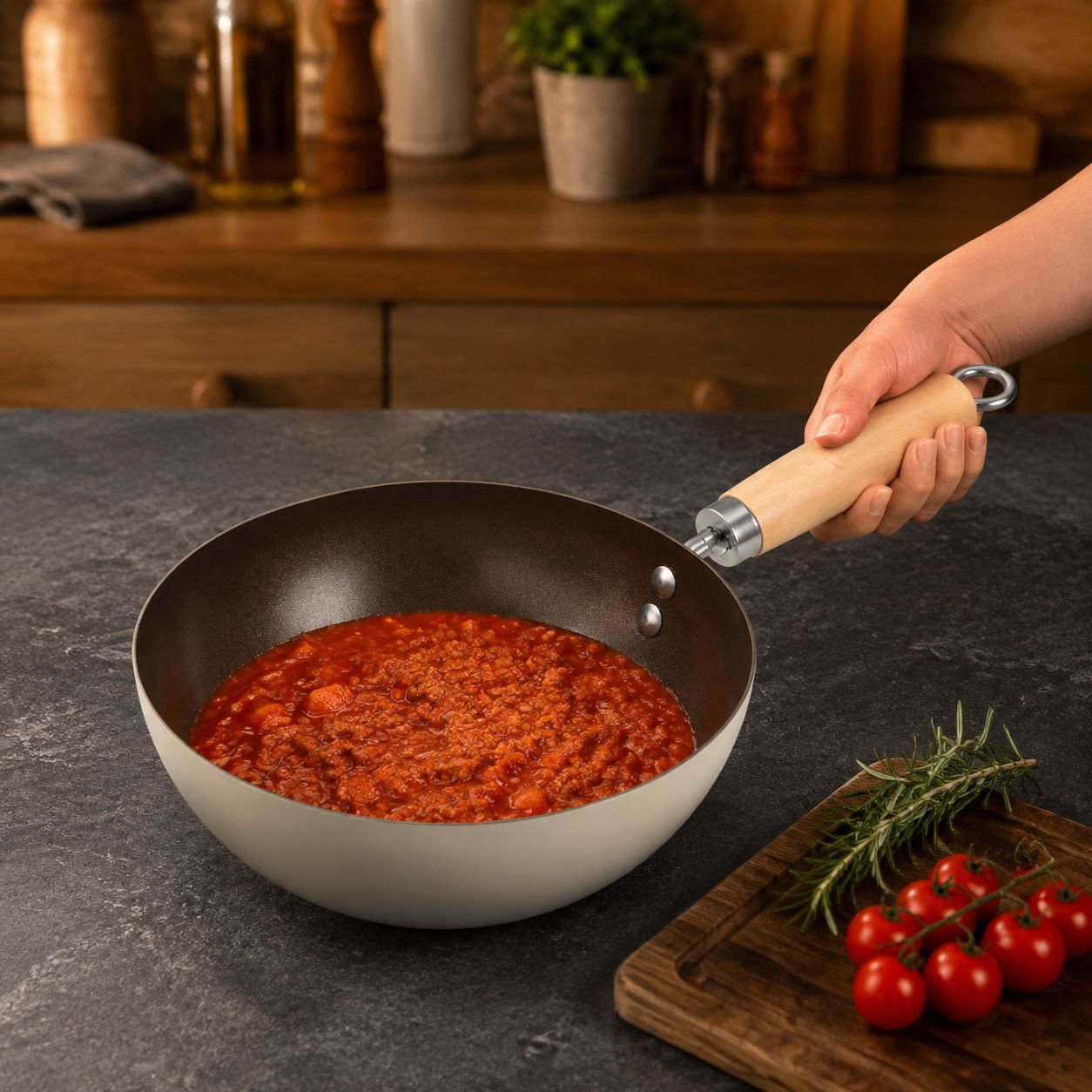 Durable Household Ceramic Non-Coating Nonstick Frying Pan