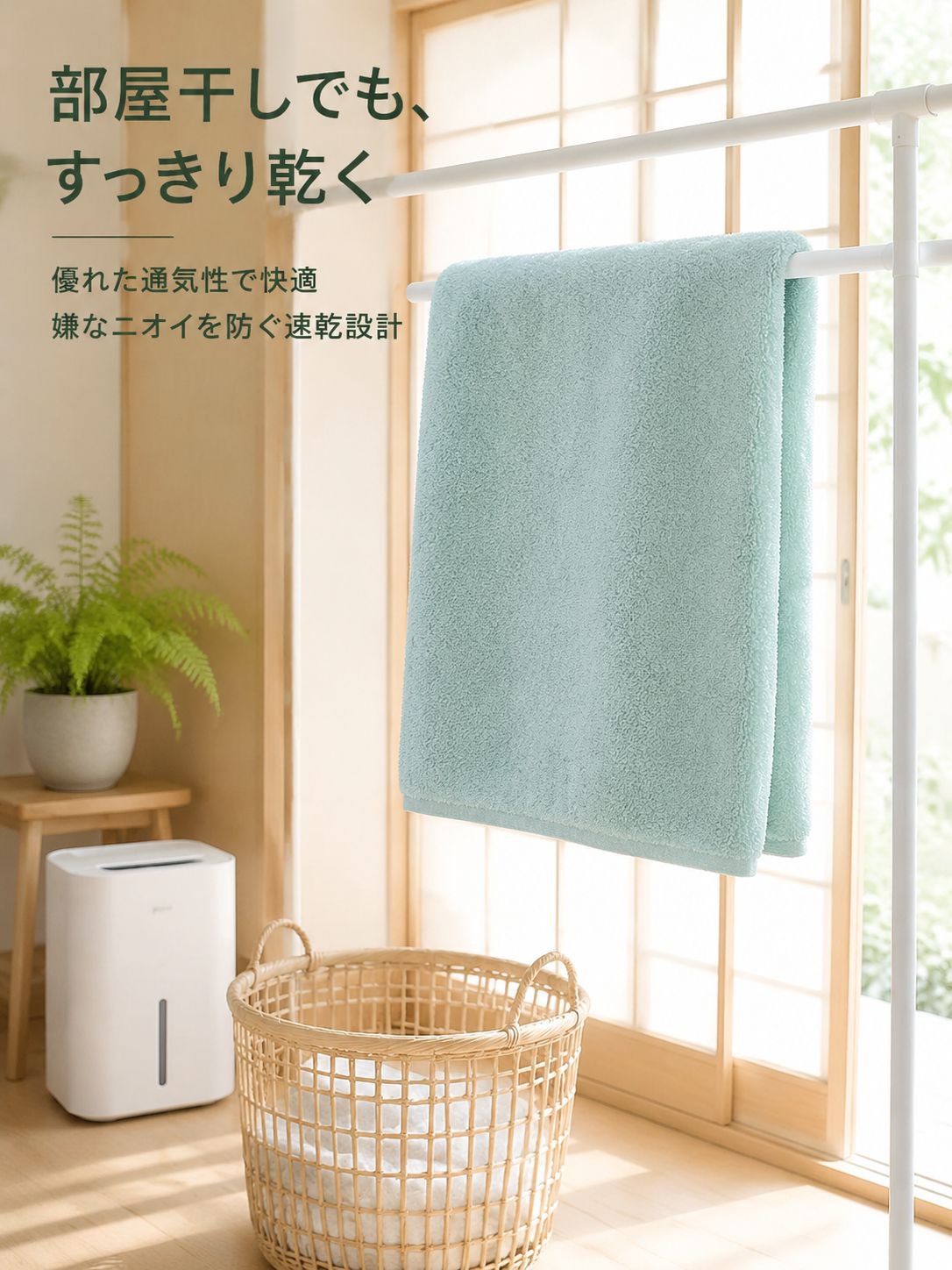 極上の柔らかさのバスタオル