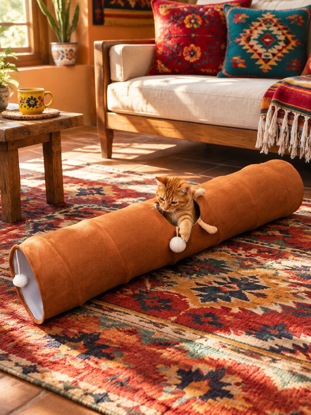 Túnel de juego plegable para gatos y mascotas