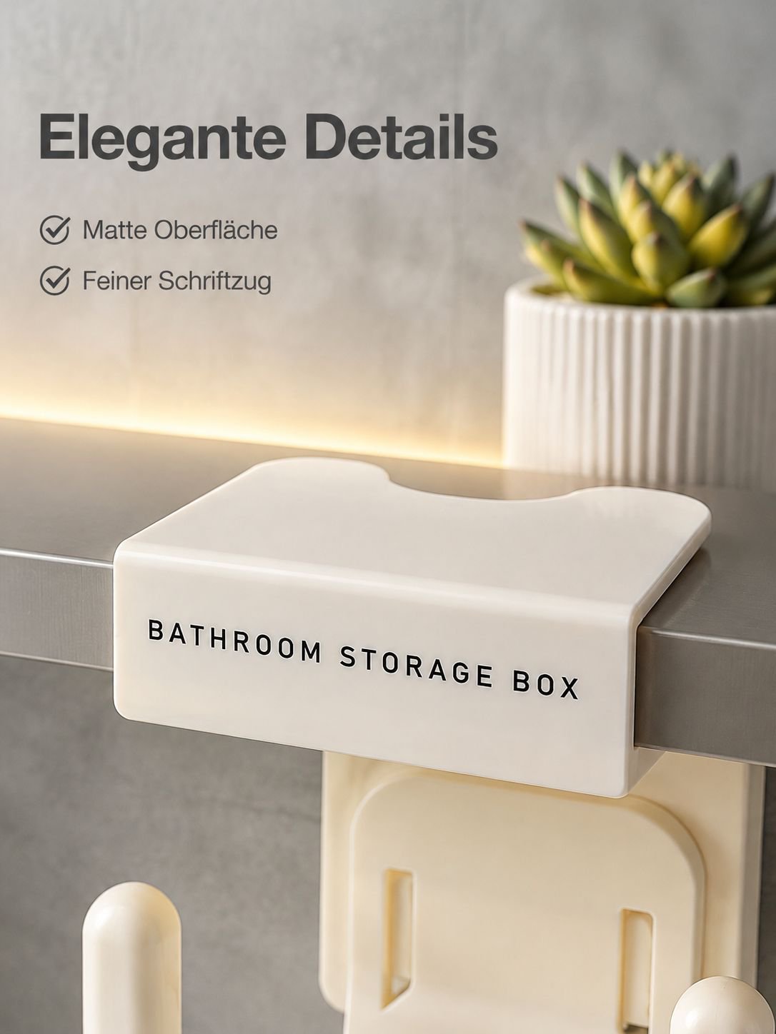 Modernes Design: Toilettenpapierhalter wandmontiert und platzsparend