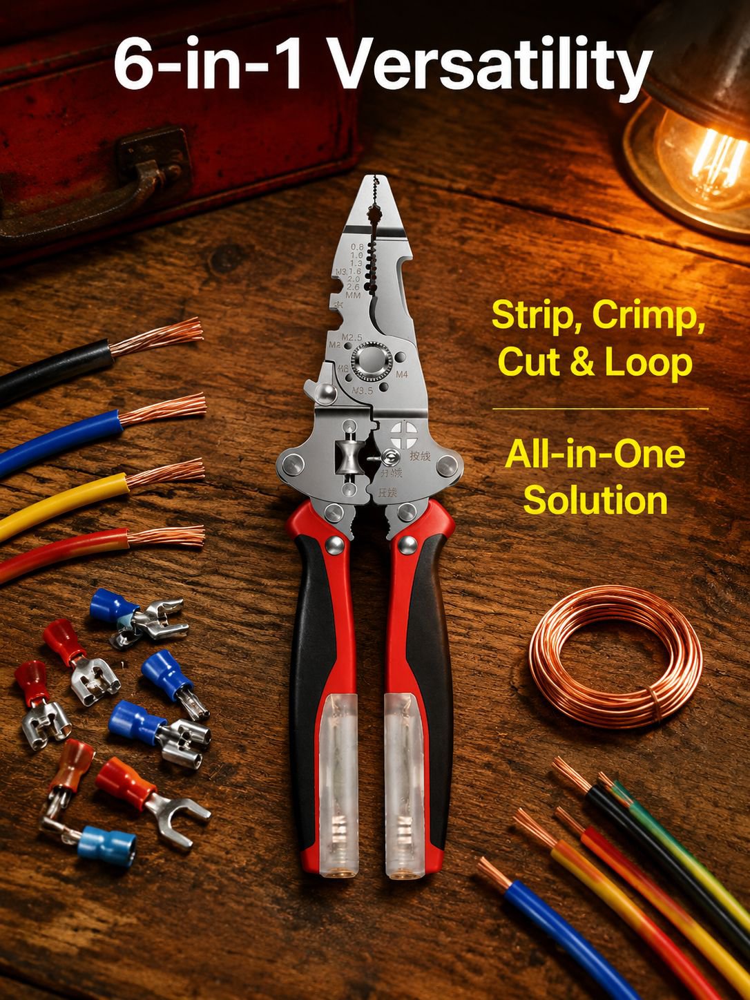 Folding wire strippers