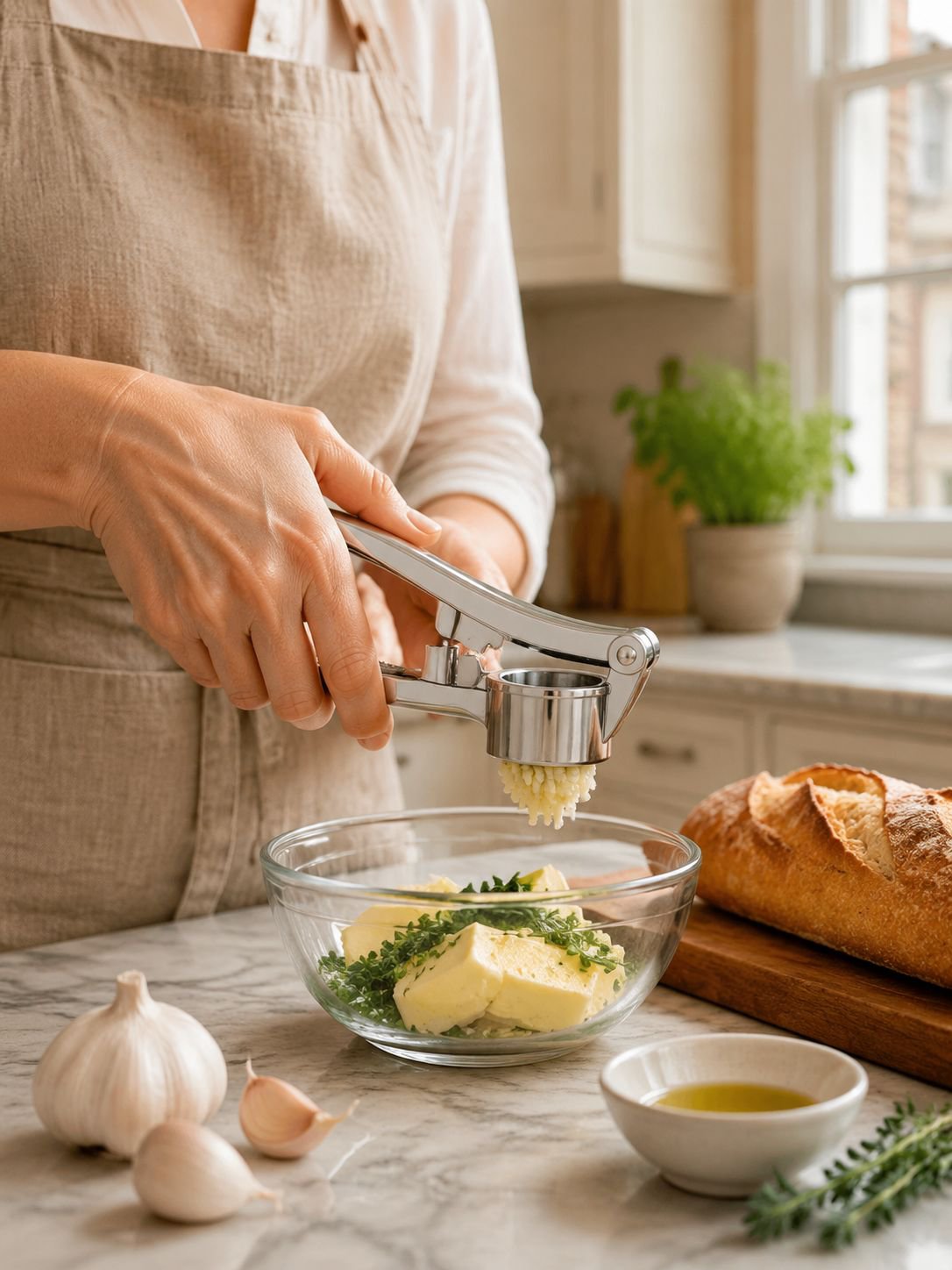 Broyeur d’ail manuel multifonction pour cuisine