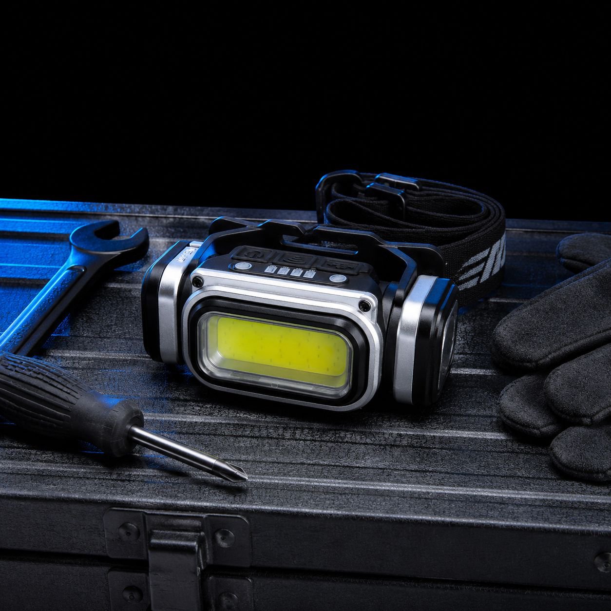 Lámpara Frontal LED de Alta Potencia y Largo Alcance, Portátil