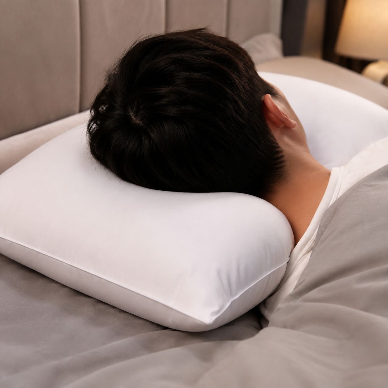 Detalle de la almohada resistente a la deformación