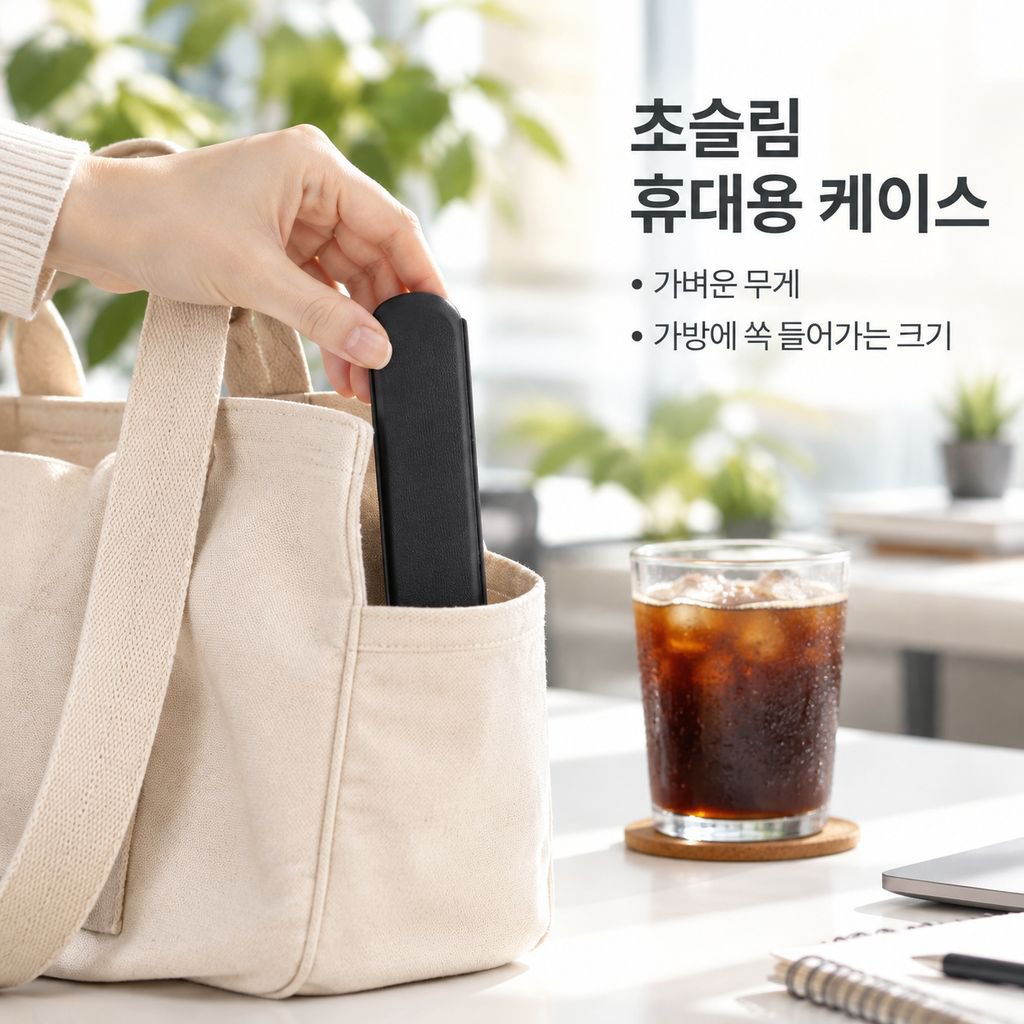 어린이 학생용 휴대용 식기 세트 스테인리스 수저 3종 박스 포함