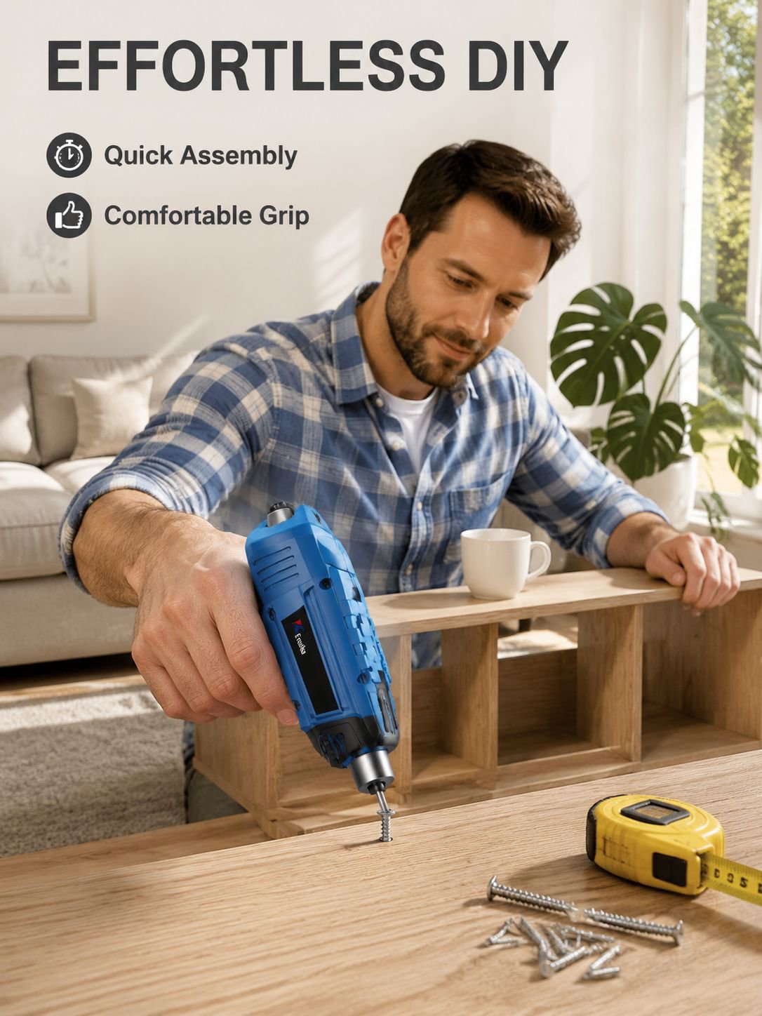 Electric screwdriver rechargeable multifunctional household installation small screwdriver mini elec