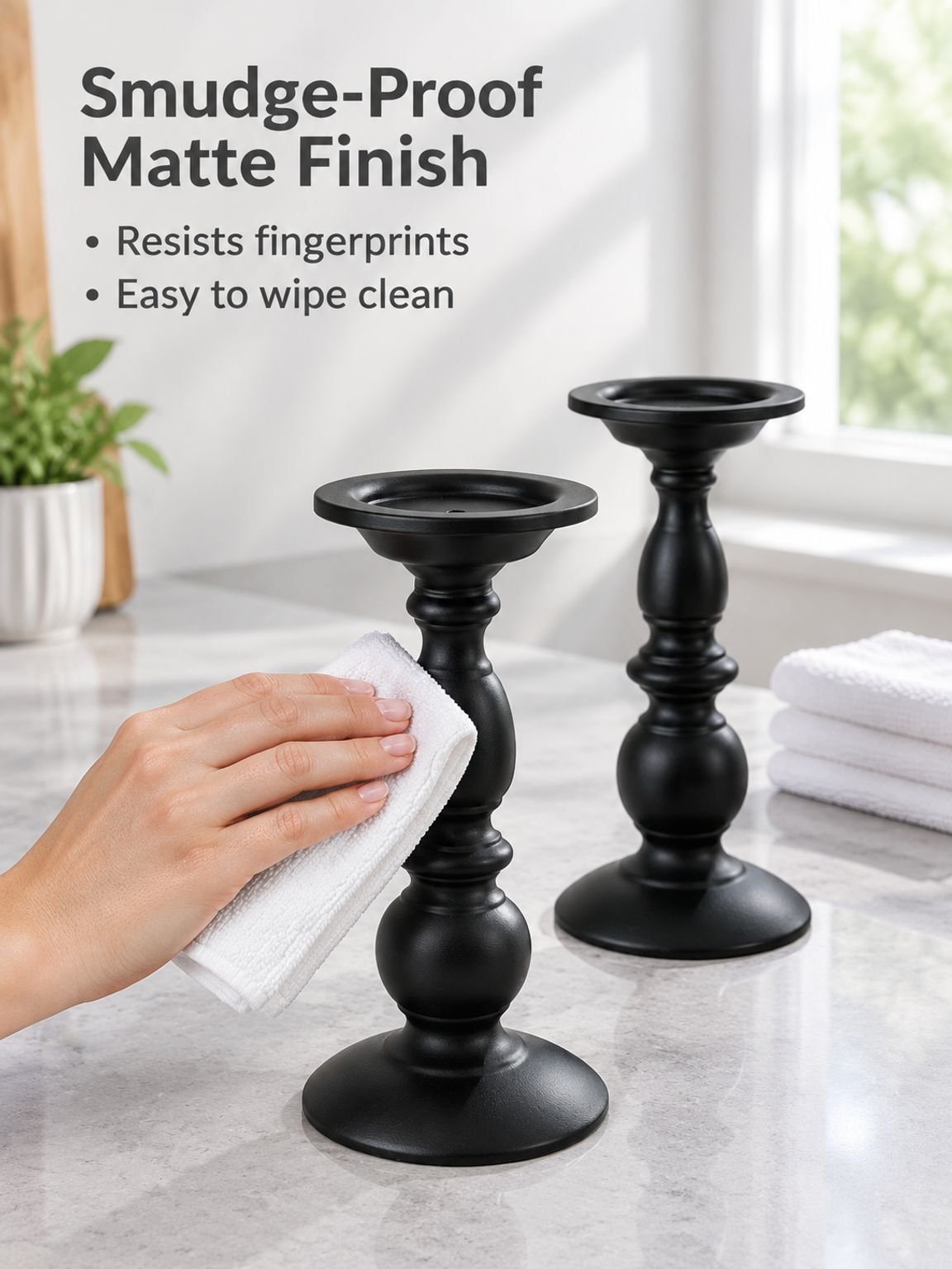 Luxury aromatherapy candlestick base for home decor