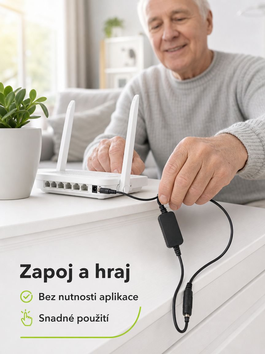 Připojení vypínače ke směrovači v domácí síti