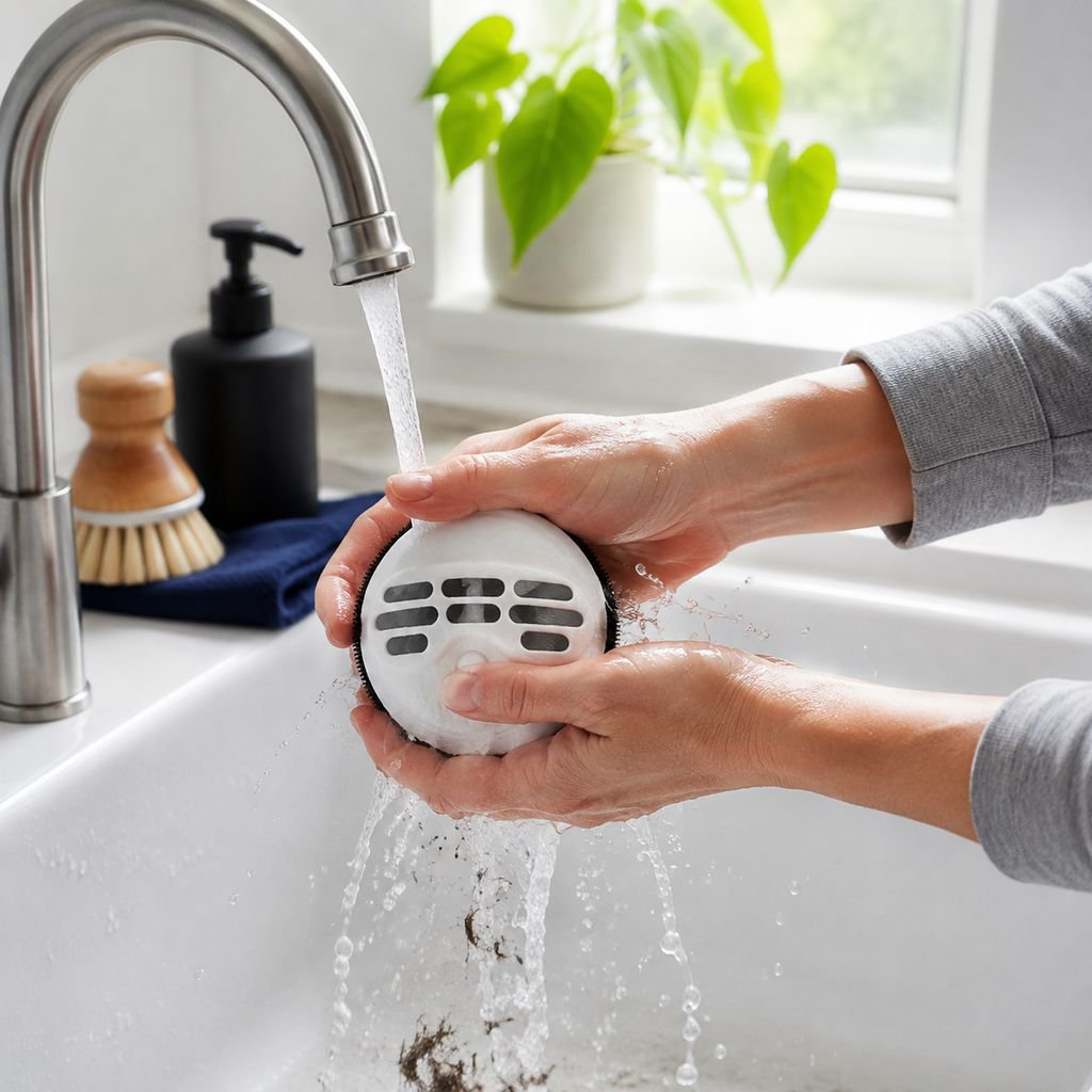 Clothes after wash with laundry hair removal ball