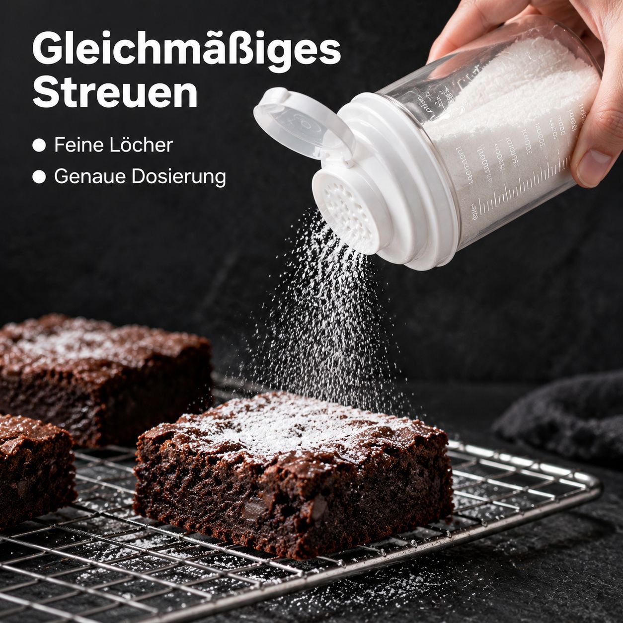 Luftdichte Vorratsdose Lebensmittelqualität Kunststoff Streuer für Zucker Küche