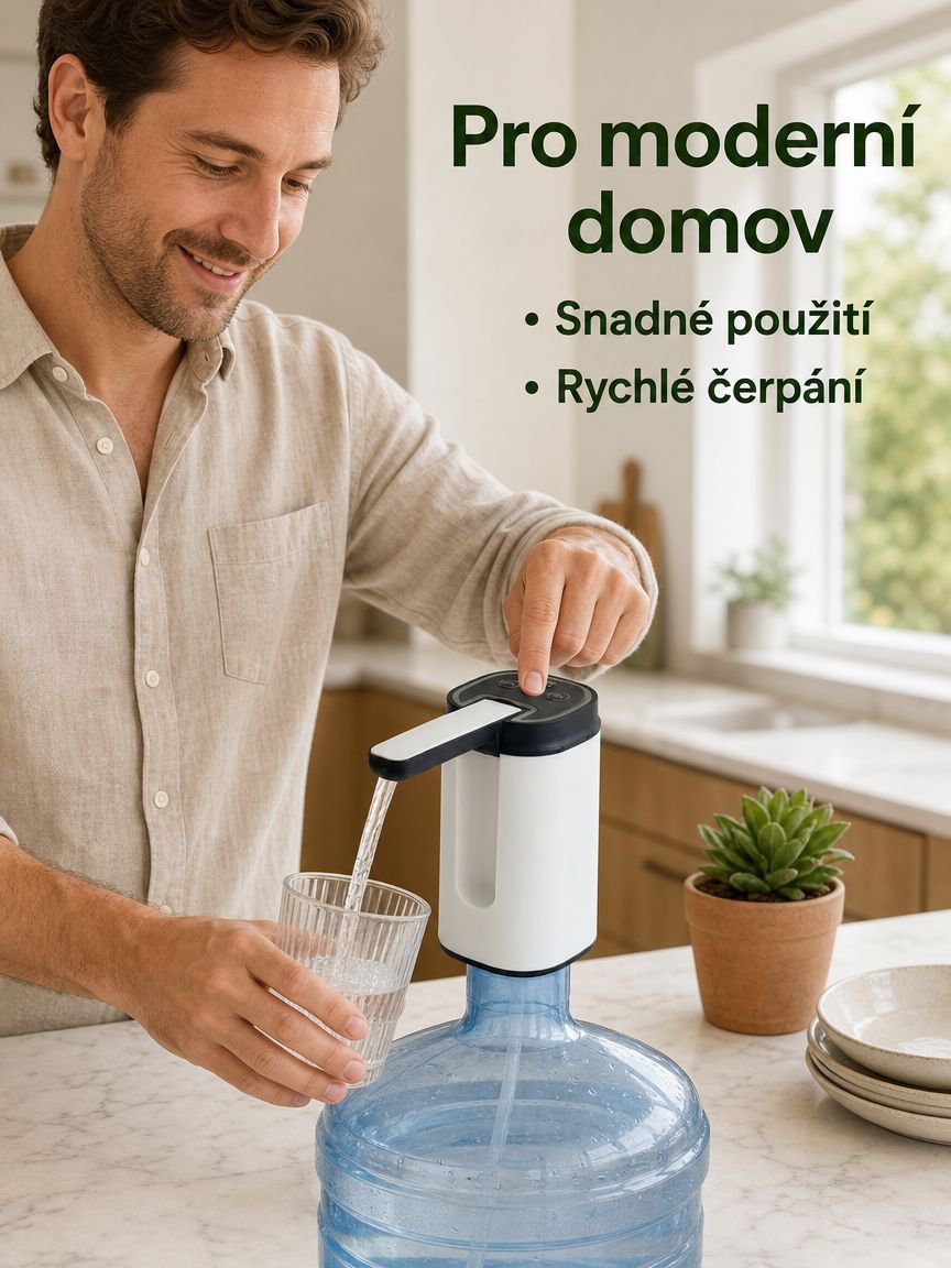 Skládací přenosné elektrické čerpadlo na vodu pro domácnost i venkovní použití