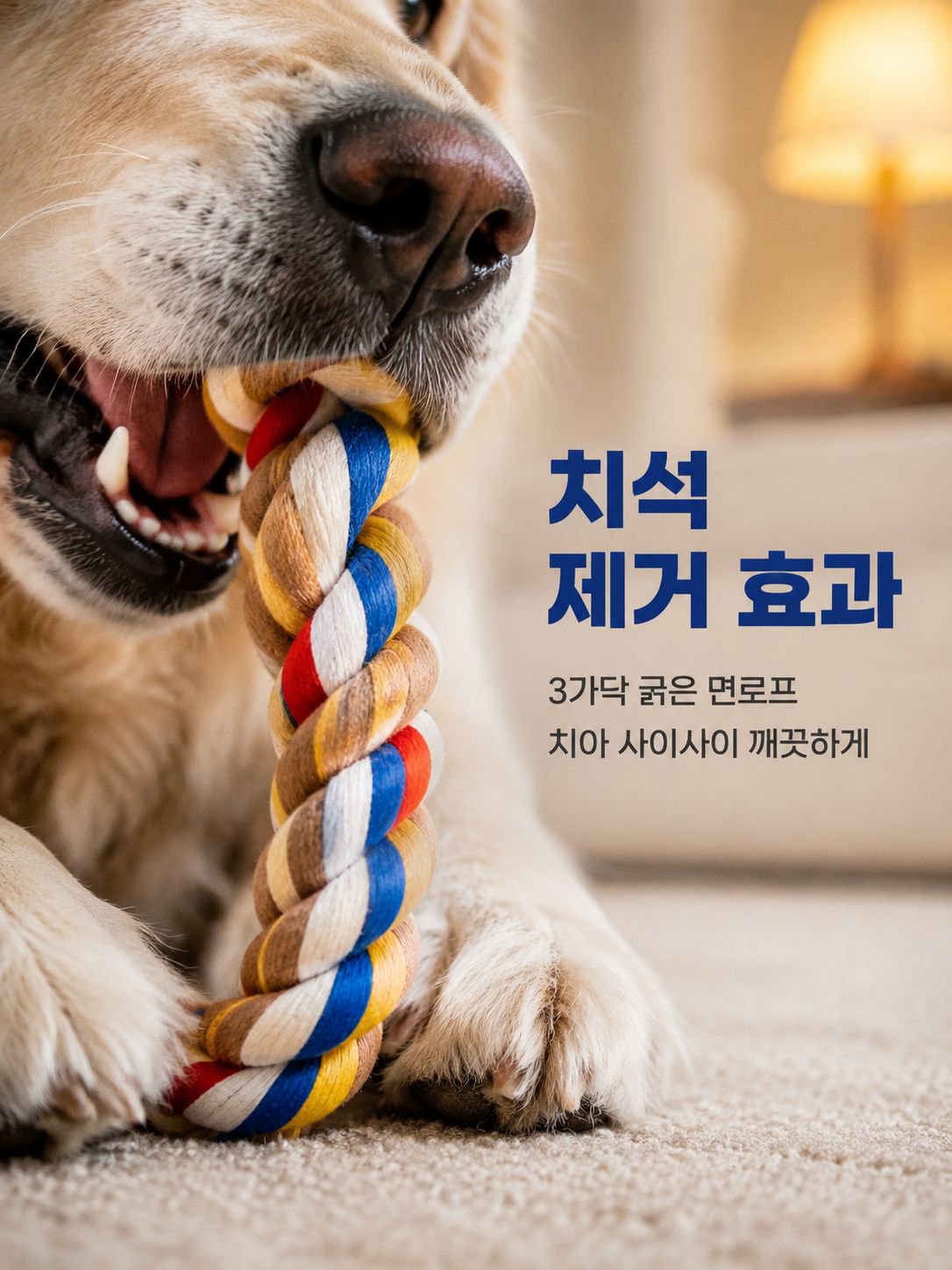 대형 로프 씹는 장난감 (강아지용)