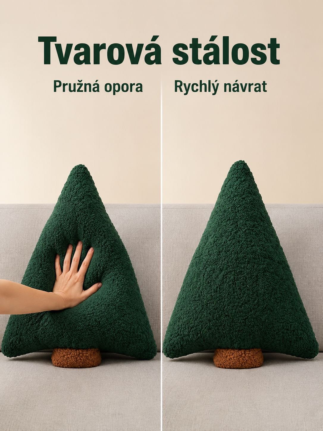Měkký a pohodlný polštář na pohovku