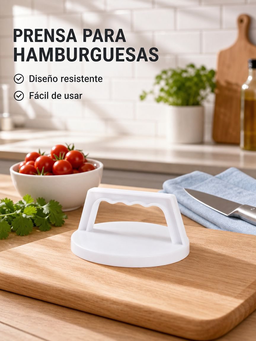 Prensa para hamburguesas