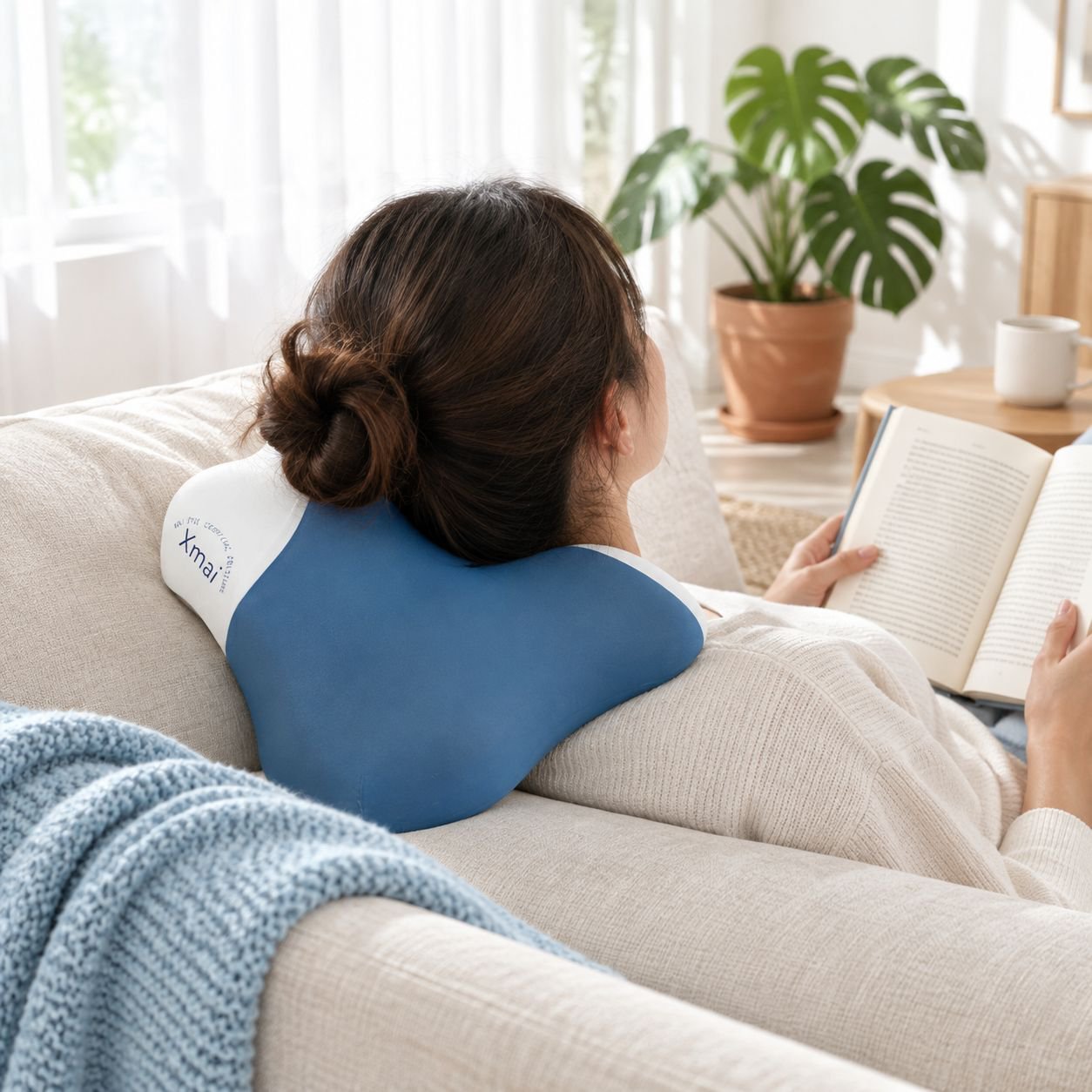 Almohada de memoria multifuncional, almohada de protección para el cuello multipostura
