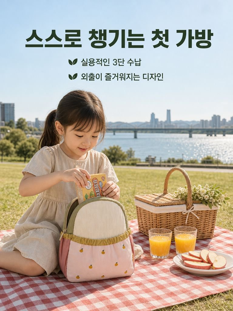 컬러블록 백팩