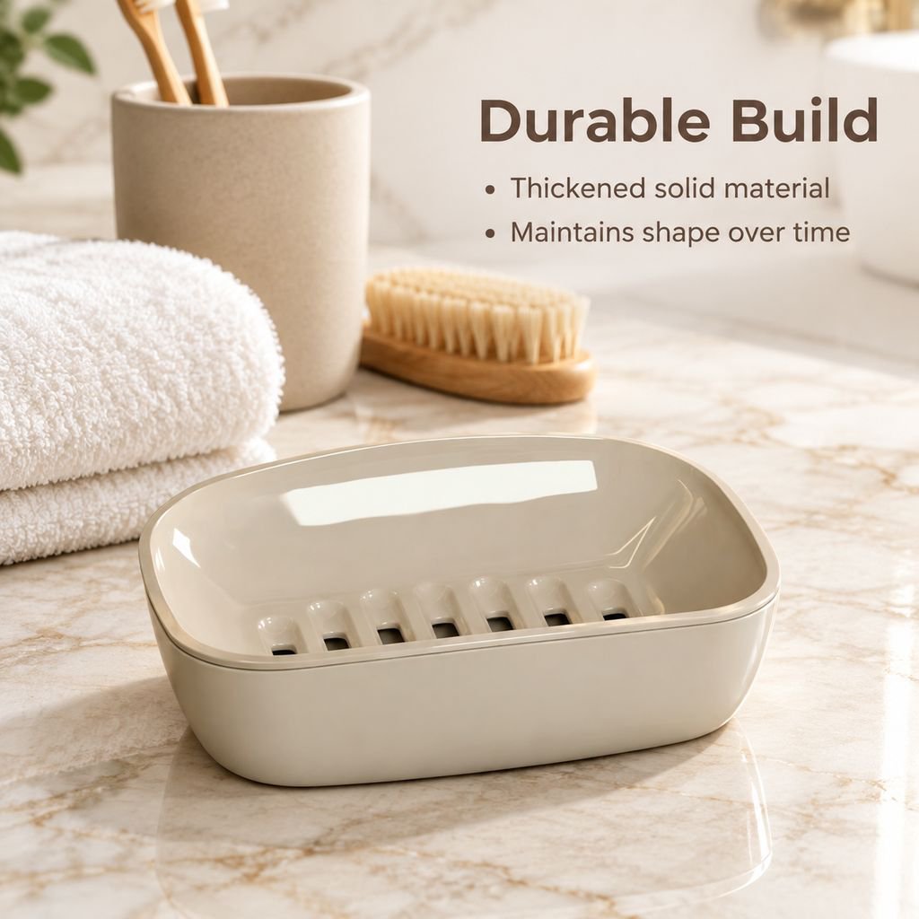 Modern bathroom soap holder for home organization and cleanliness