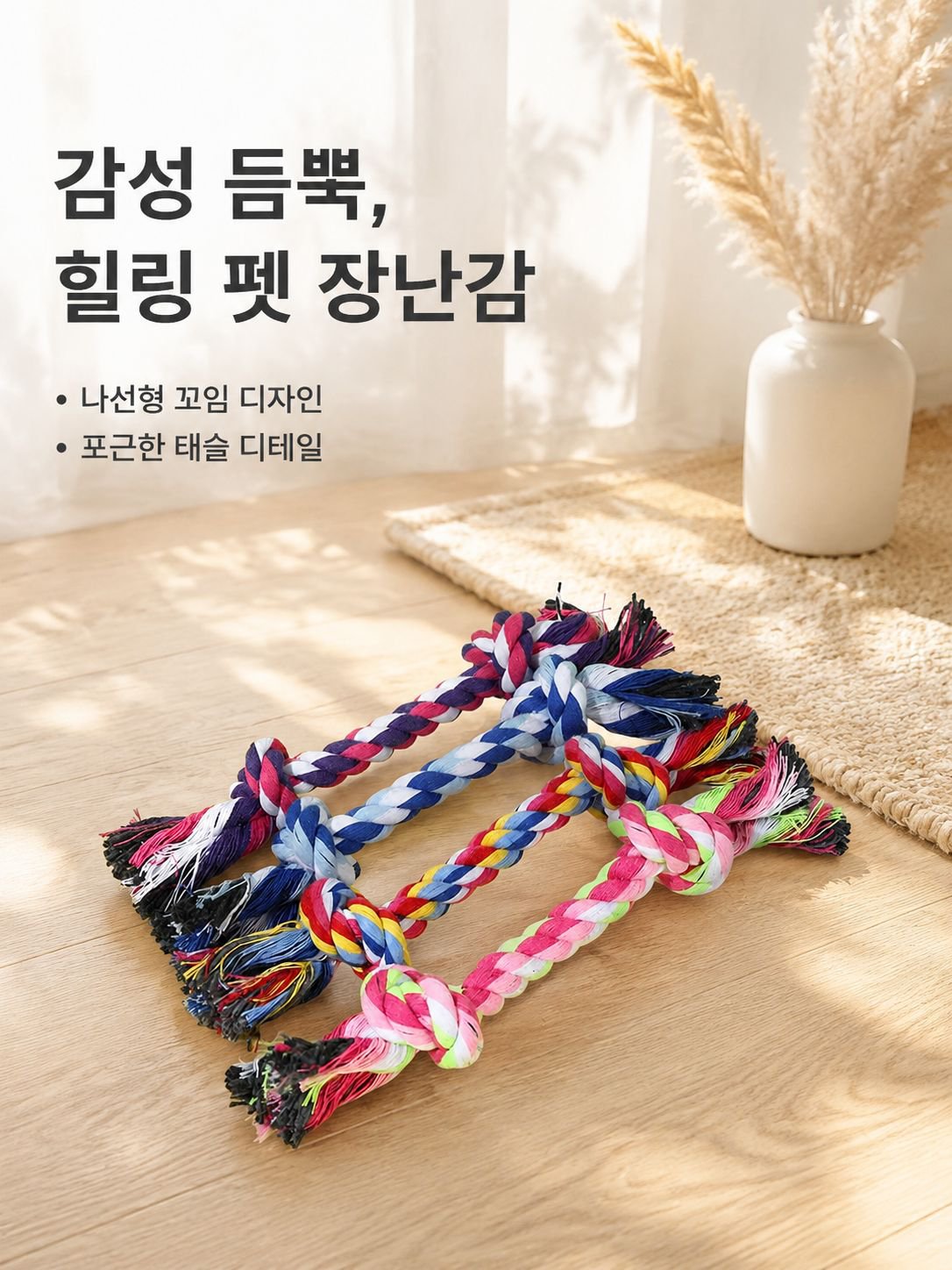 애완동물이 장난감을 씹다