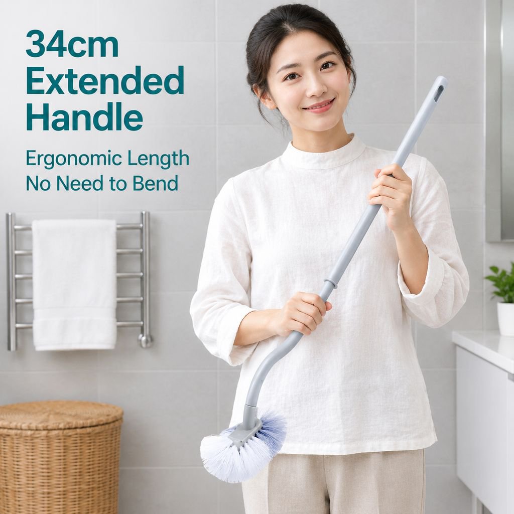 Wholesale Long Handle Small Head Toilet Brush Bathroom Toilet Cleaning Brush