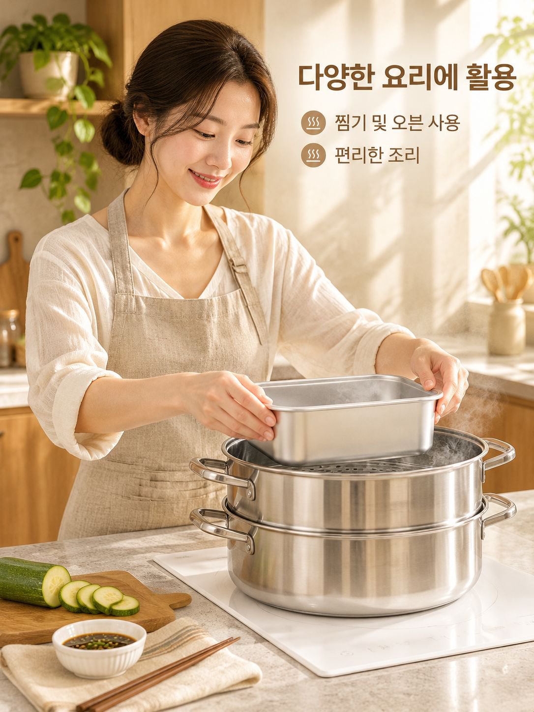 스테인리스 스틸 밀폐 식품 보관 용기