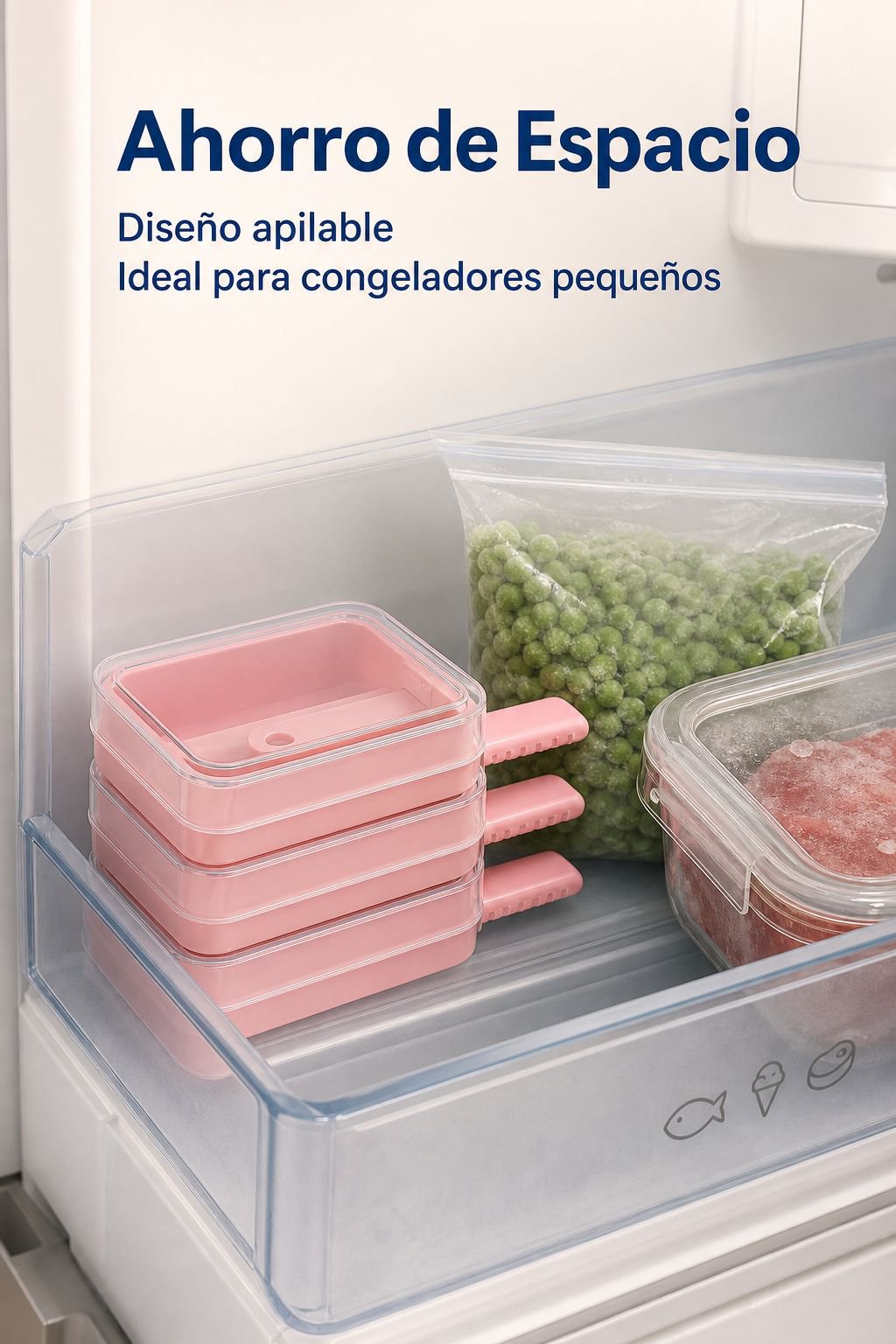 Molde antiadherente de silicona para polos