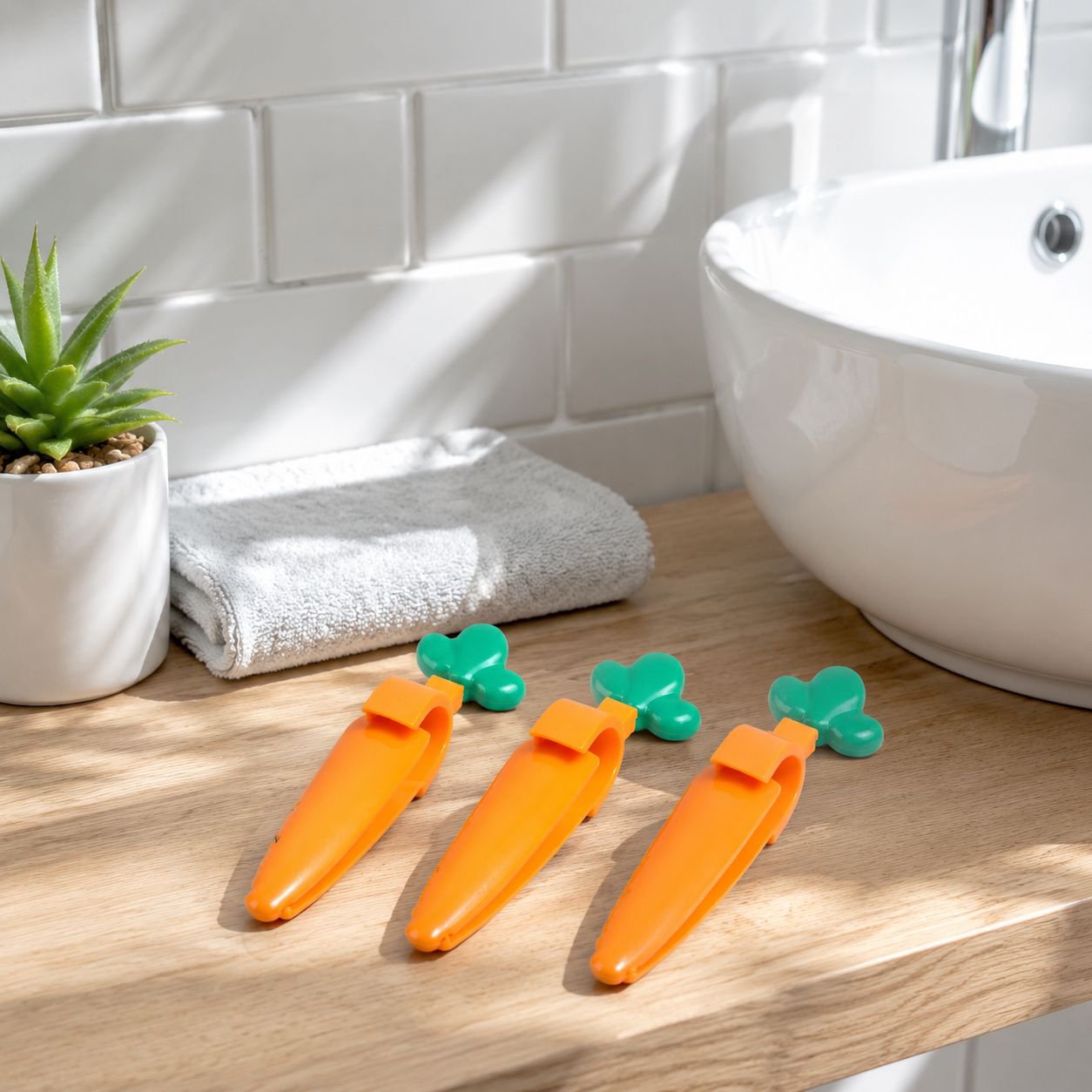 Hand using trash grabber in sink drain