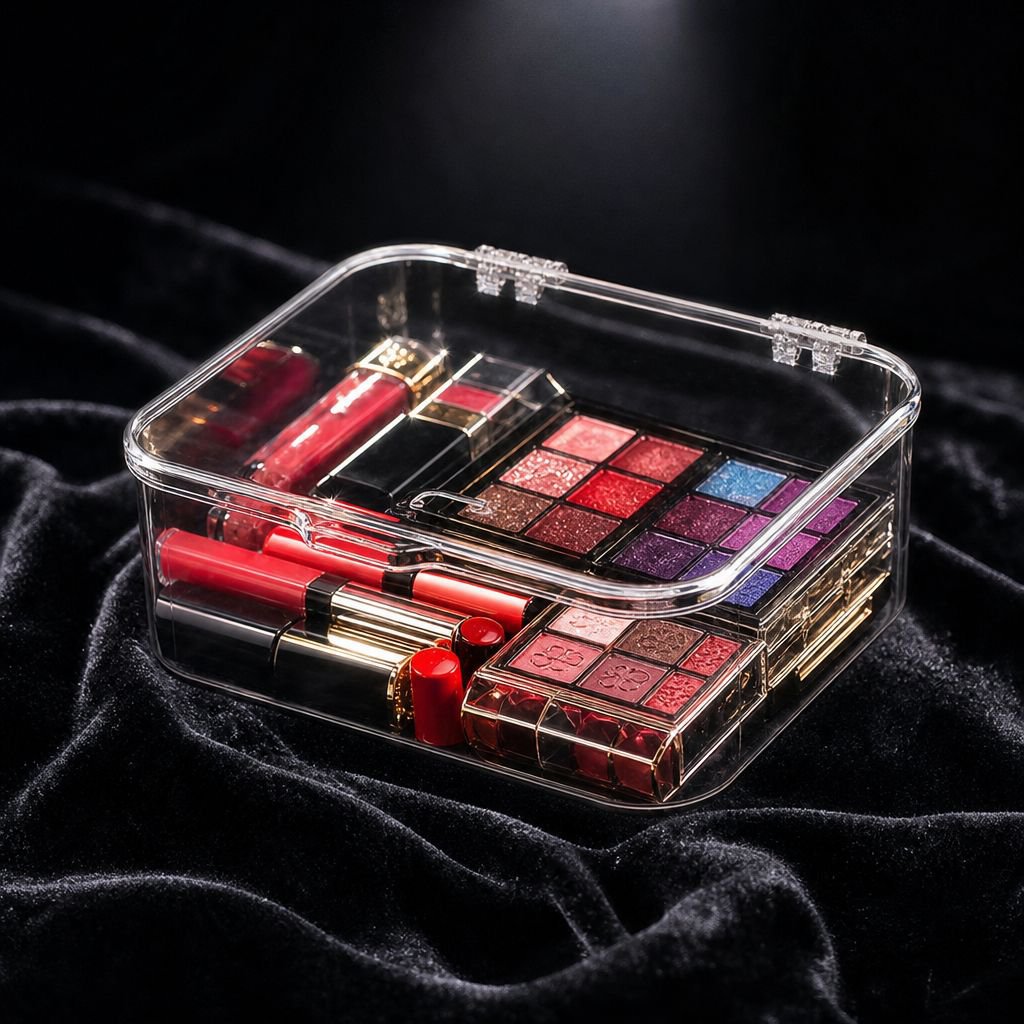 Clear Flip Lid Dustproof Storage Container