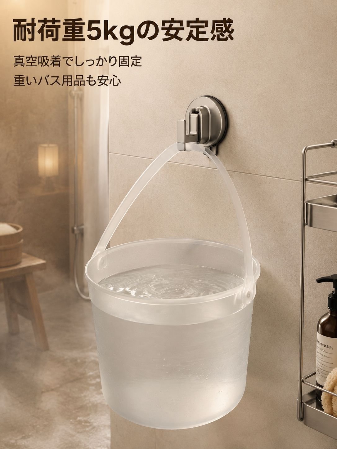 吸盤付き洋服フック
