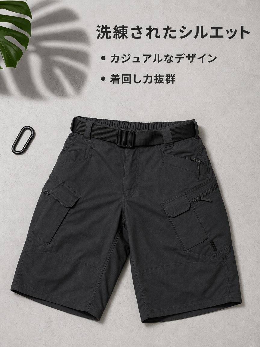 メンズ通気性カジュアルタクティカルショートパンツ