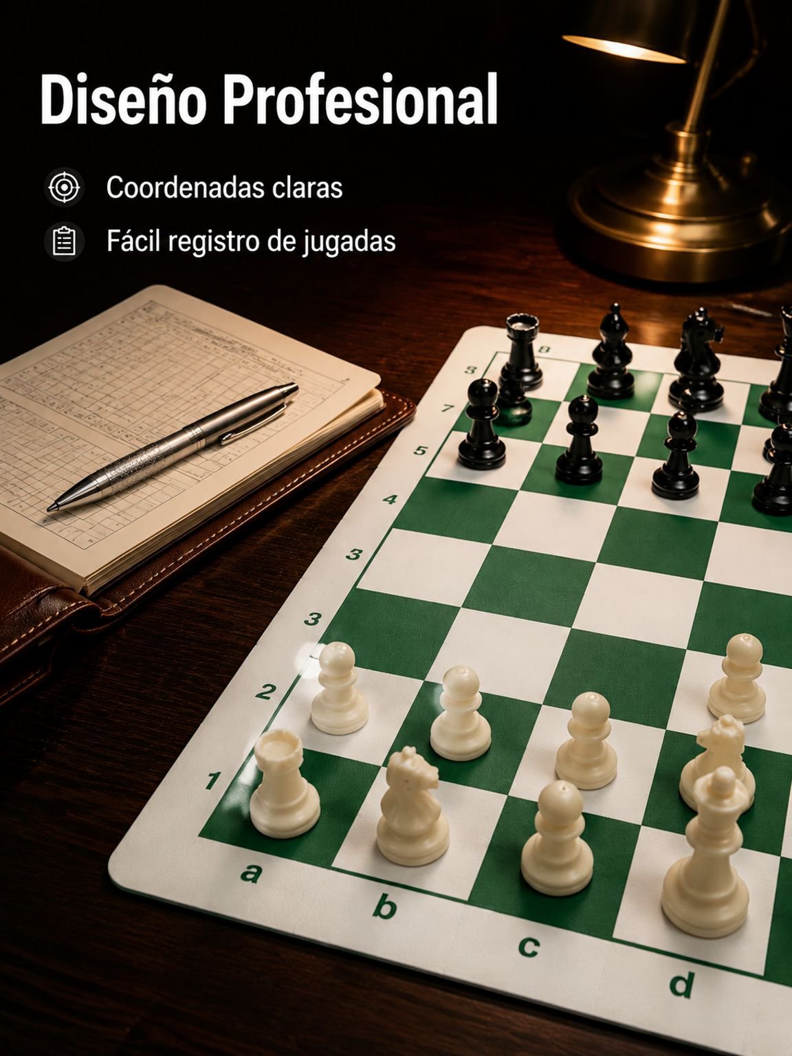 Ajedrez de viaje fácil de transportar