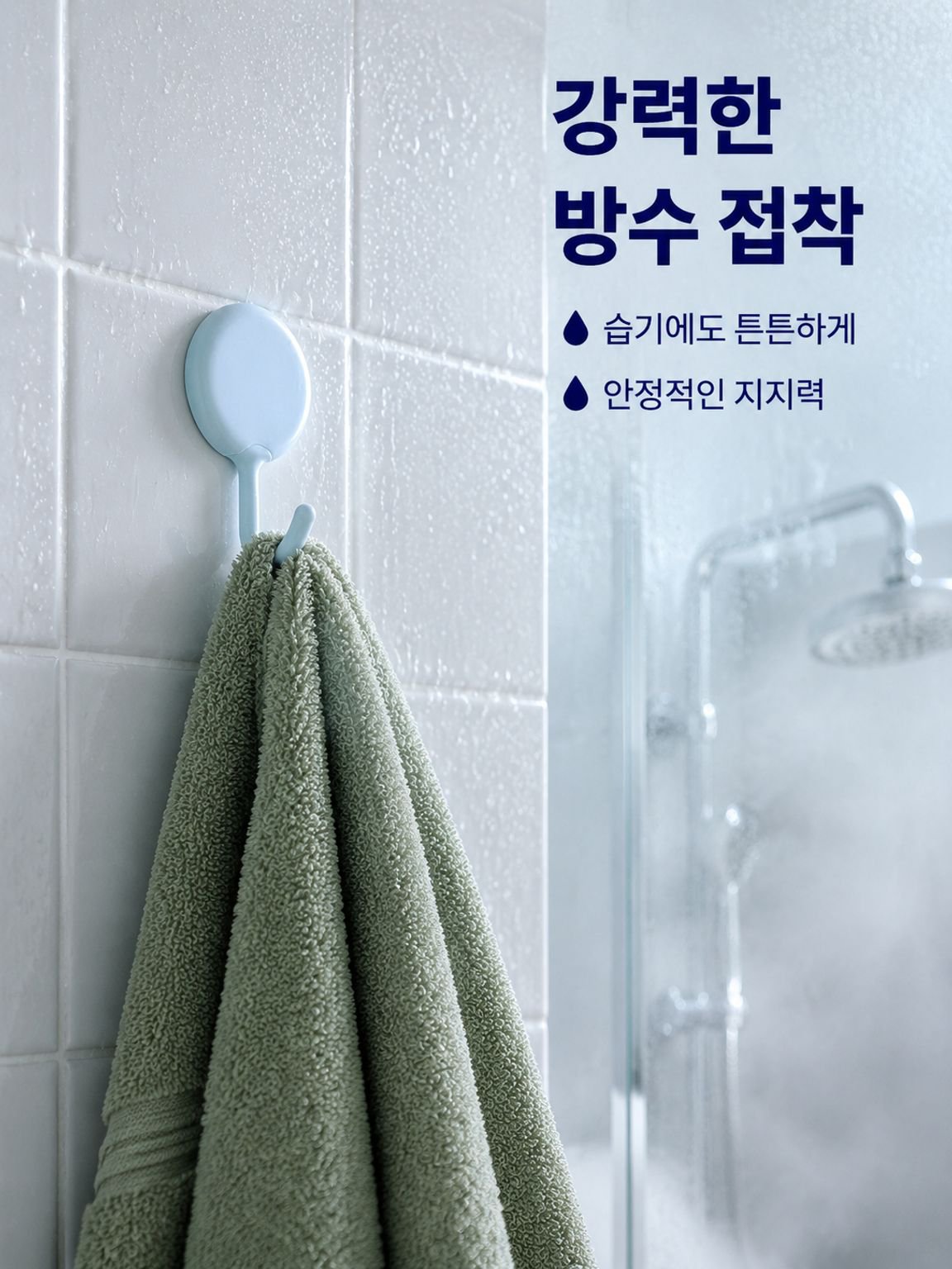 주방 욕실 문뒤 무타공 접착 다기능 캐릭터 후크