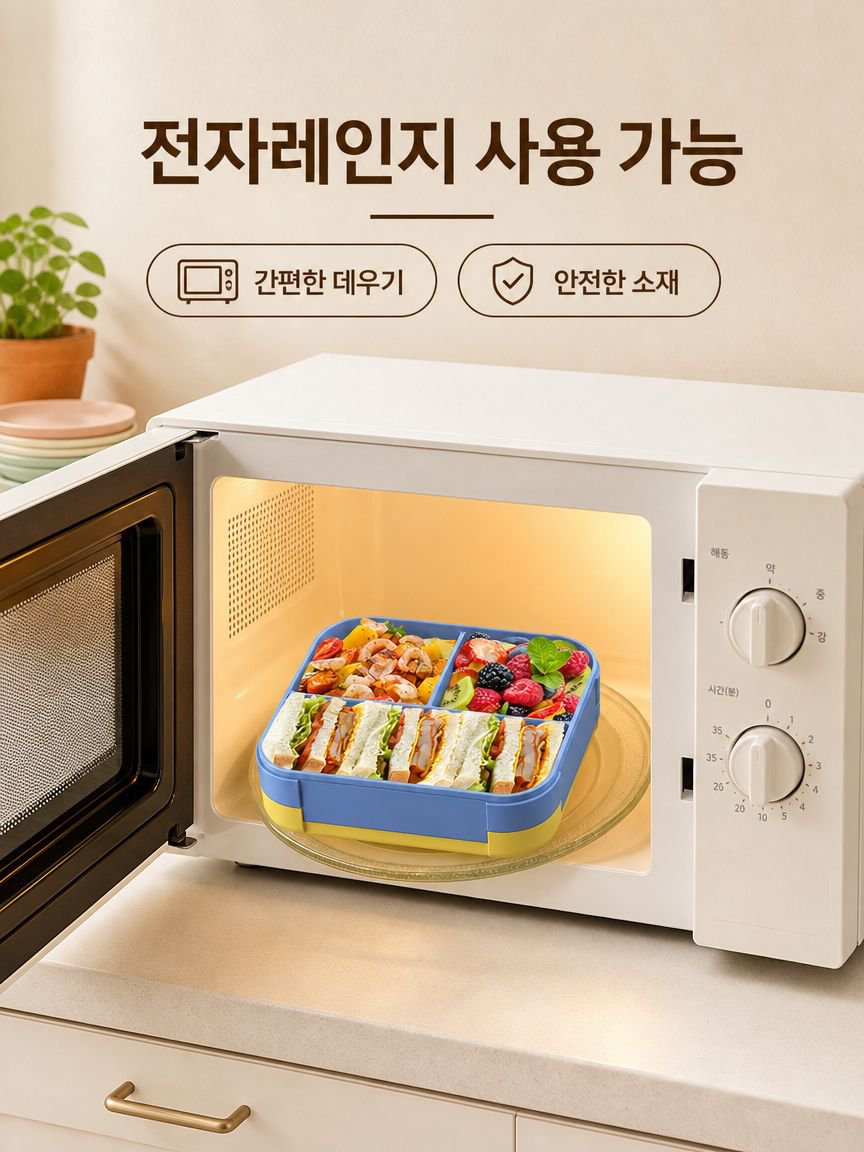 휴대용 칸막이 도시락통