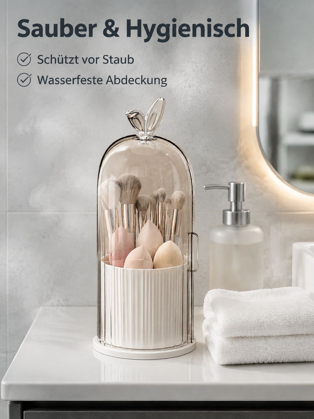 Kosmetik-Organizer für Lippenstift, Pinsel und Cremes
