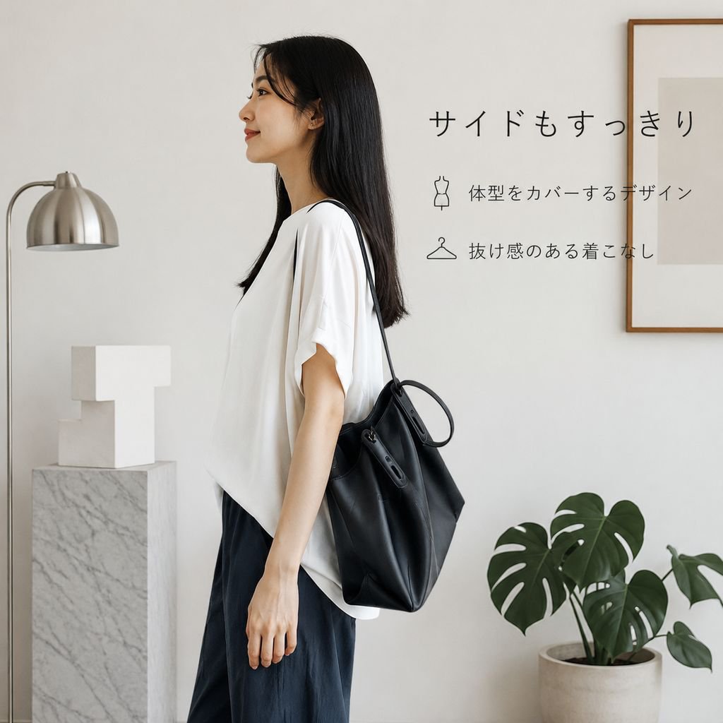 ゆるっとペーパードール体型カバーTシャツ レディース 日本風シルクモダール半袖