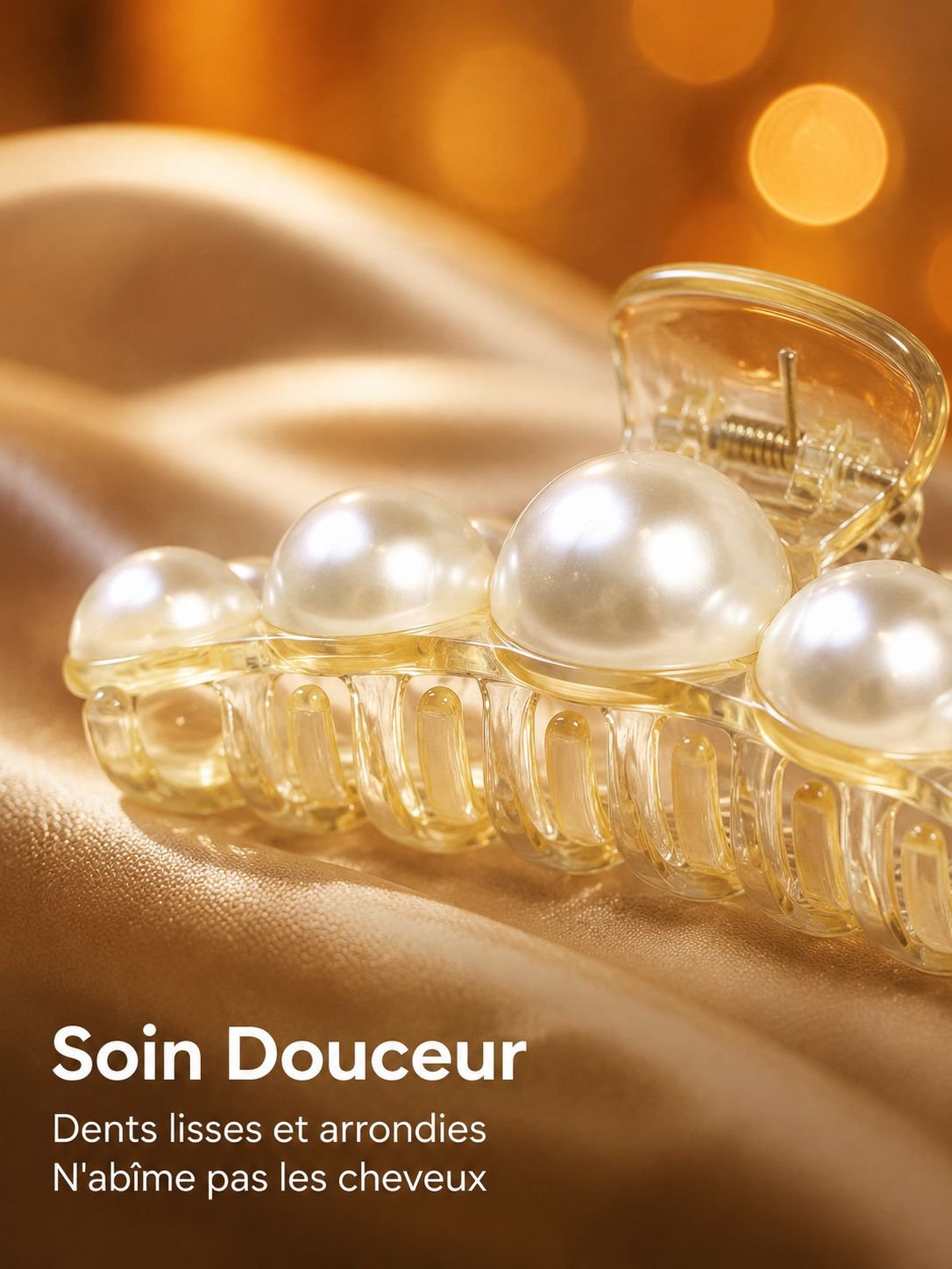 Pearl hair clip, simple Korean style hair accessory, large, medium and small sizes, elegant hair acc