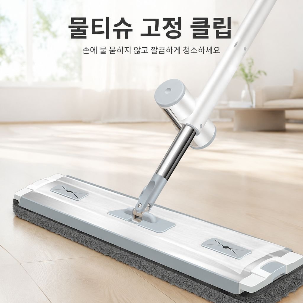 2026년 신형 가정용 손세탁 필요 없는 평판 밀대 게으른이 청소기