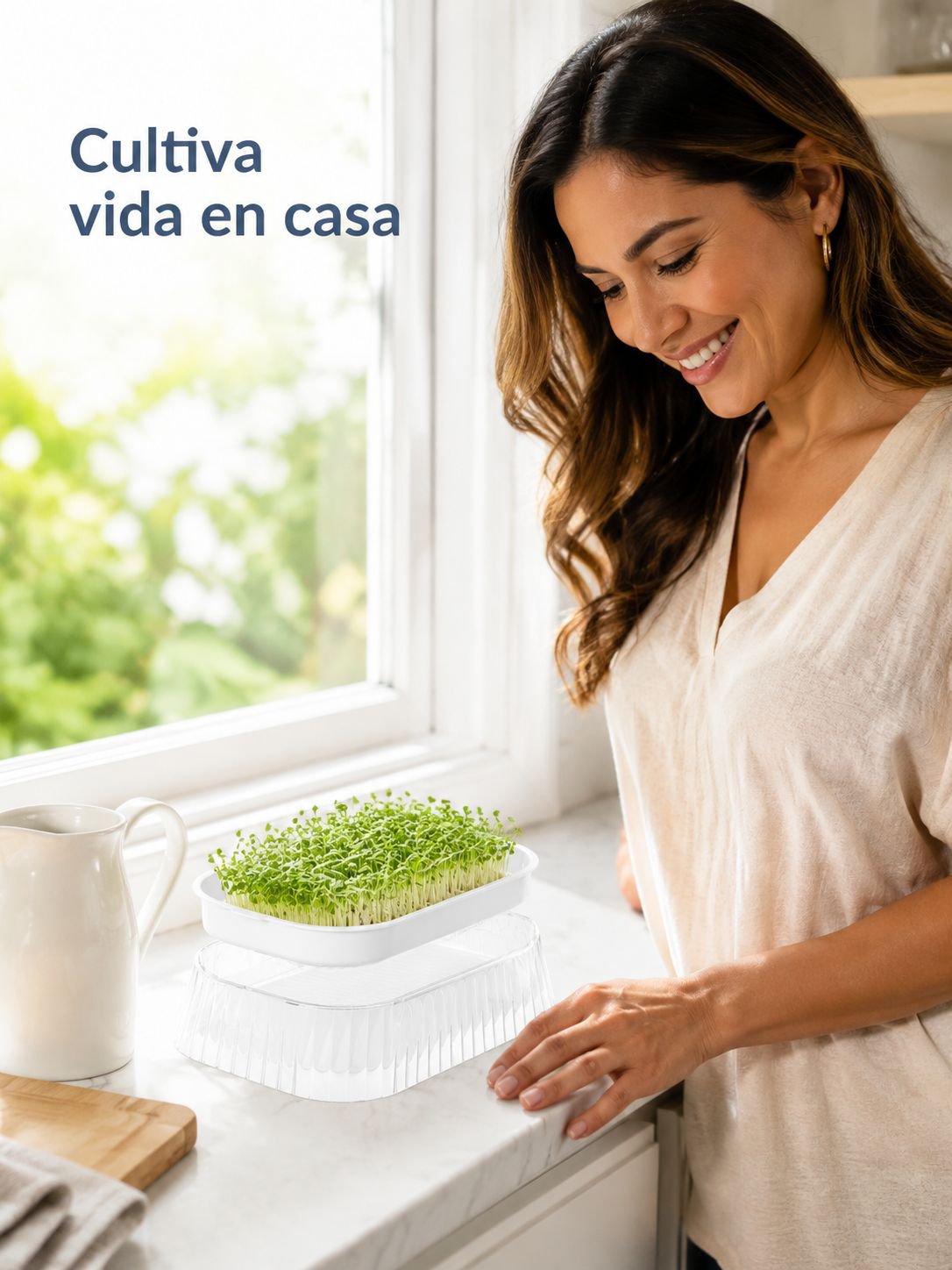 Bandeja de germinación hidropónica para brotes sin suelo