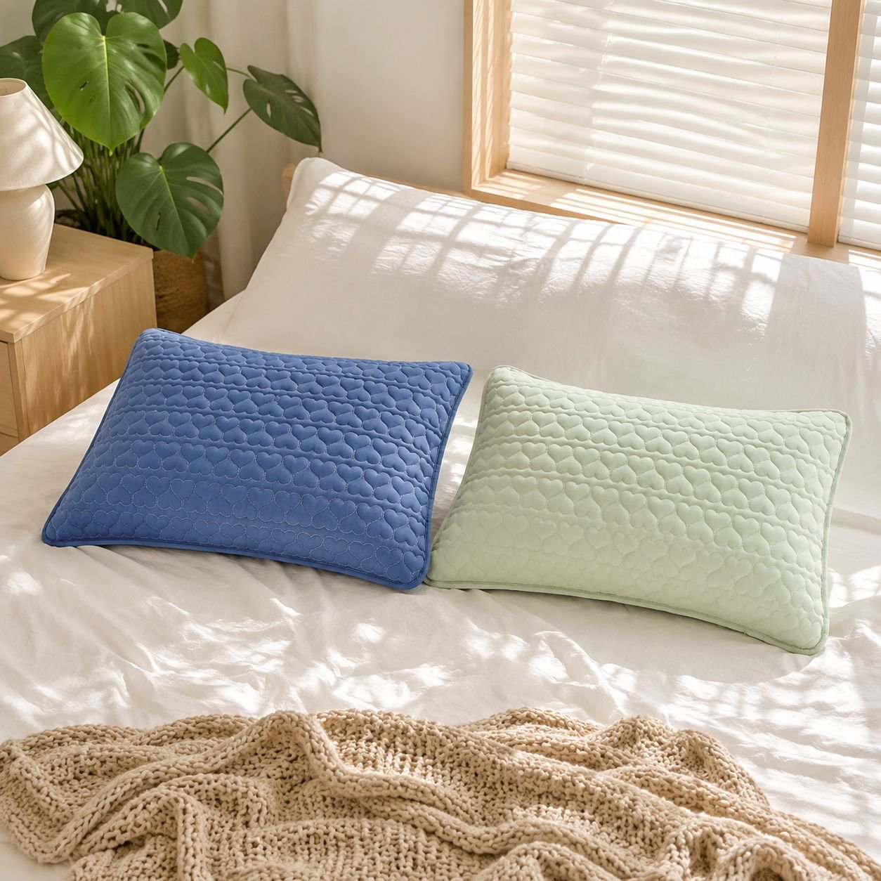 Anti-drool and anti-oil pillowcase, sweat-proof quilted pillowcase