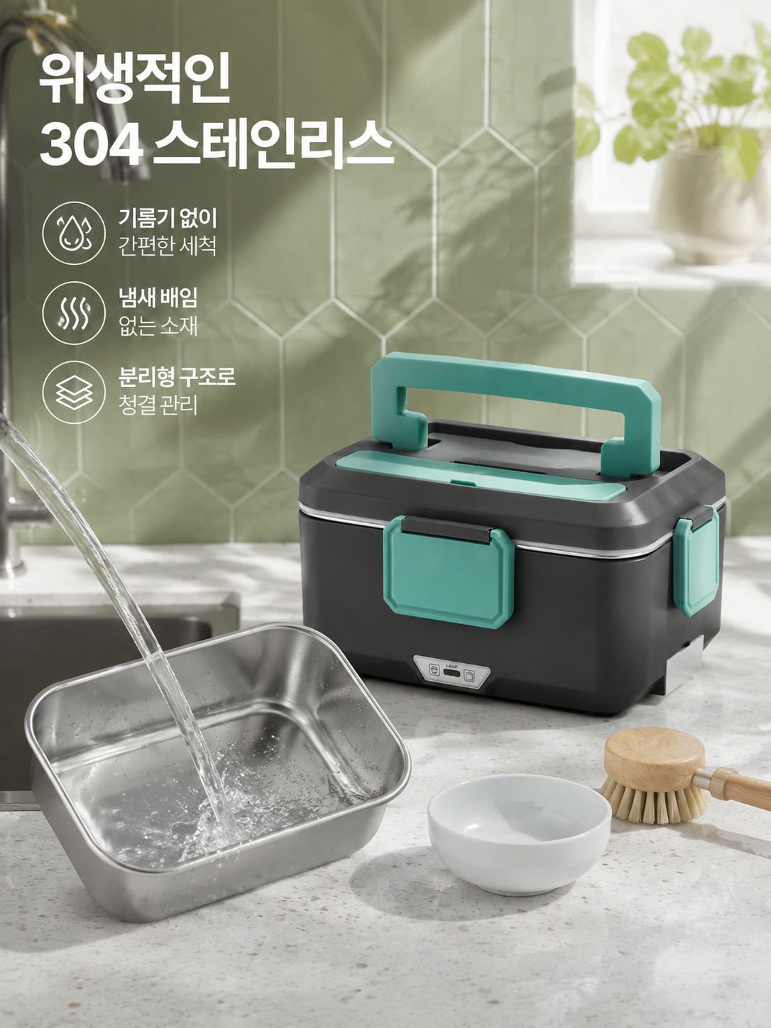 25L 스마트 보온 전열식 도시락