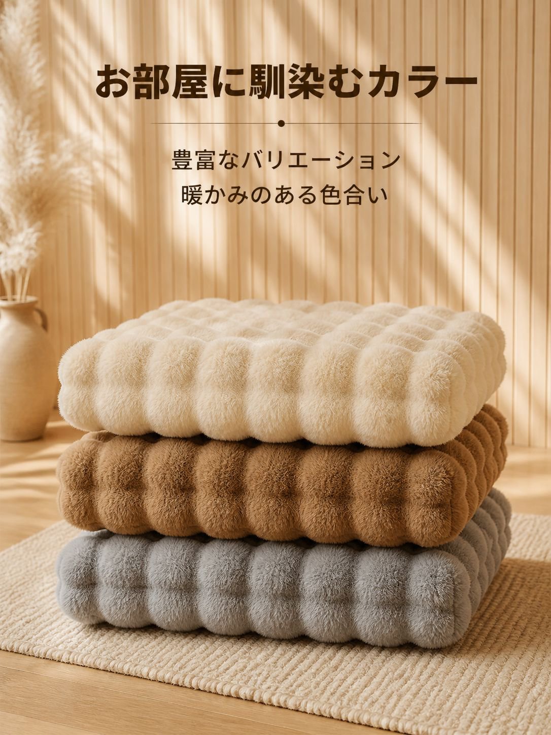 厚手で暖かいソファ用クッション
