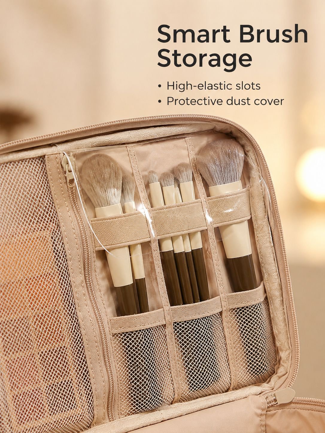 Water-resistant material of the portable storage bag