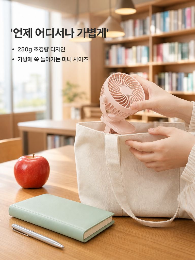 휴대용 미니 데스크 팬