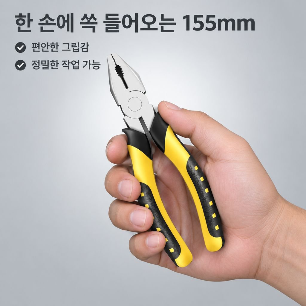 6인치 공업용 고탄소강 펜치 니퍼 고경도 롱노즈 플라이어 공구