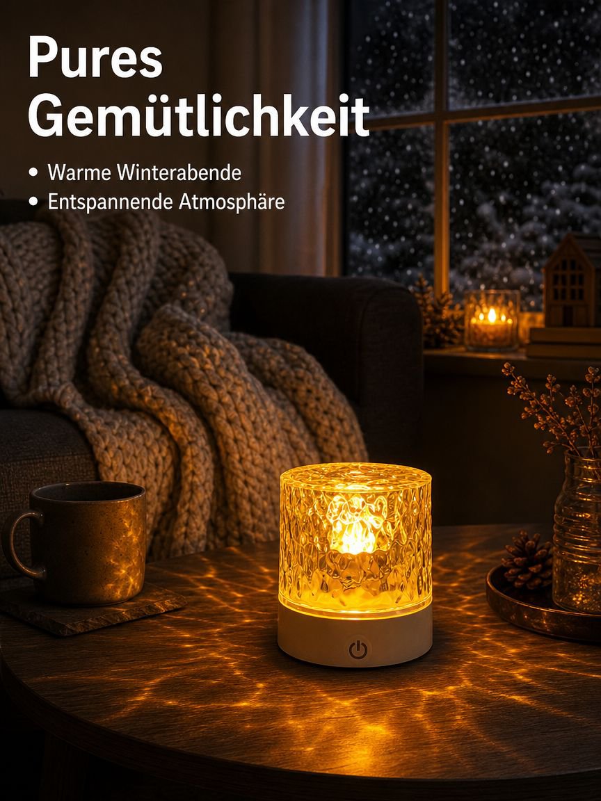 16-farbige Wellenlicht-Stimmungslampe in moderner Wohnumgebung