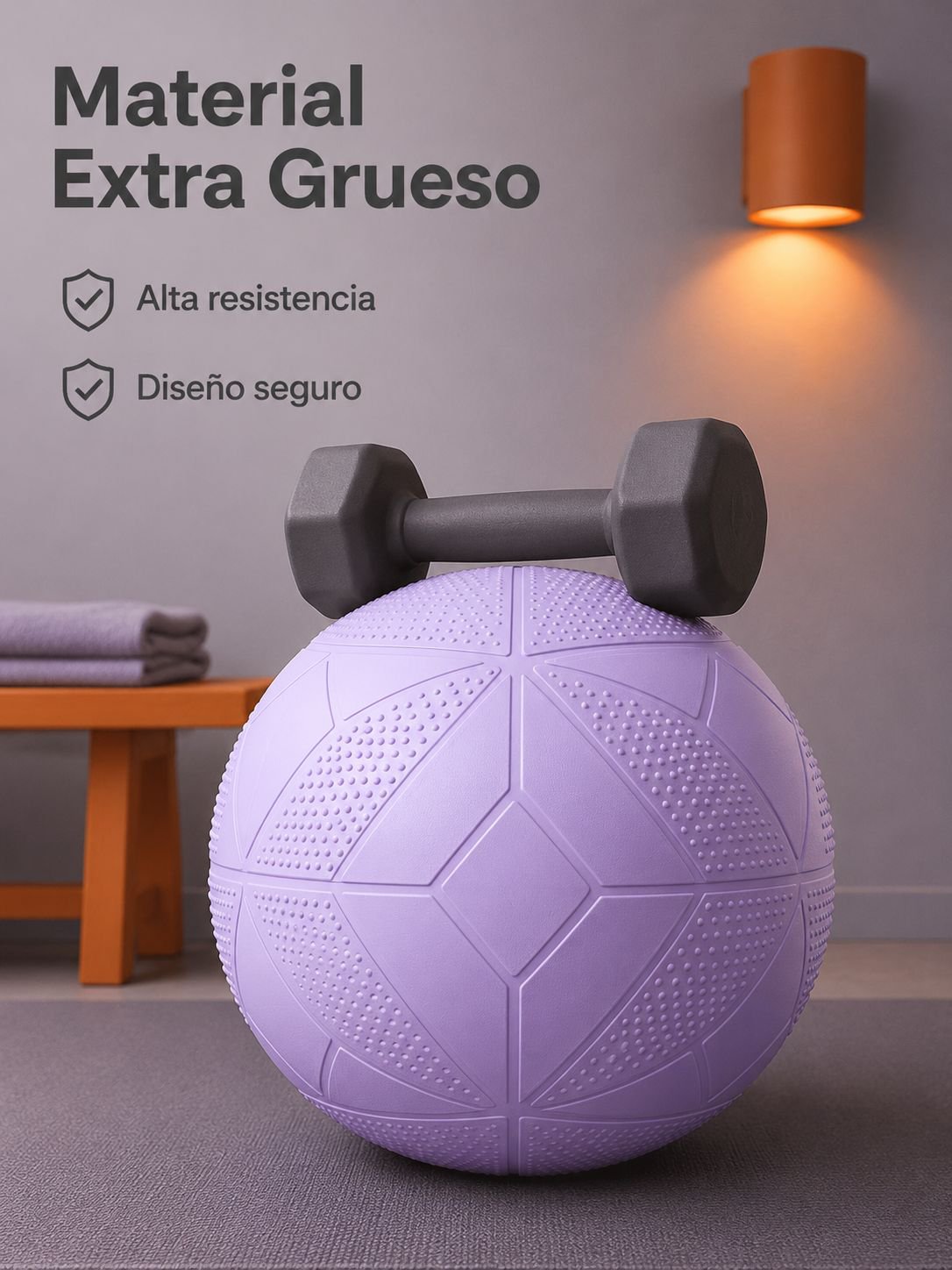 Pelota de yoga antiexplosión reforzada para modelar el cuerpo
