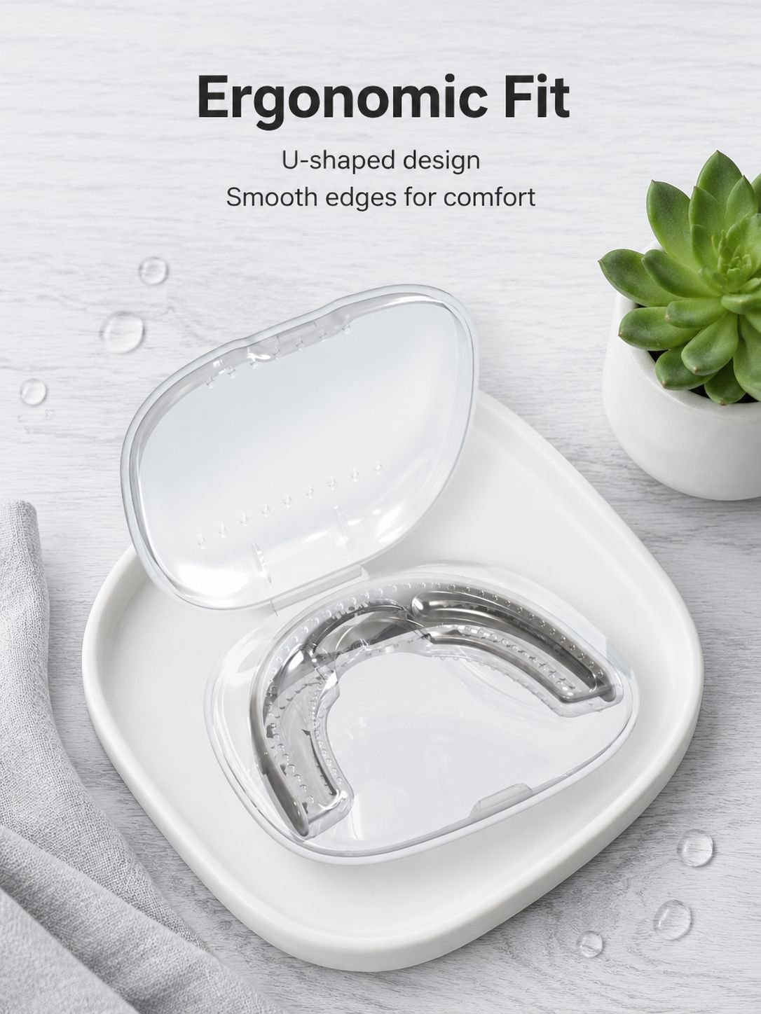 Comfortable anti-grinding mouthpiece for restful sleep